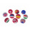 4Pièces Absorbeurs De Vibrations Tennis Silicone Drapeaux Pour Joueurs 2