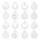 16Pcs Odorless Plastic Cake Stencils for Festive DIY Baking Use 1