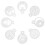 16Pcs Odorless Plastic Cake Stencils for Festive DIY Baking Use 4