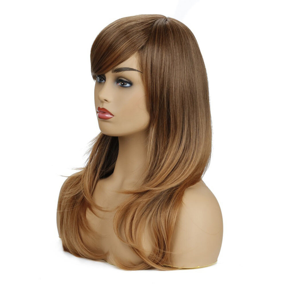 Happyyami Long Wig Headband Miss Straight Wigs Hairpieces For Women Thinning