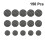 150 Pcs Replacement Flowerpot Hole Pads Round Pelvic Bottom Grid 10