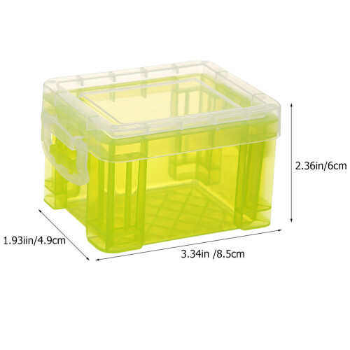 4 Pcs Storage Boxes with Lids Large Condiment Desktop Portable 1