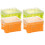 4 Pcs Storage Boxes with Lids Large Condiment Desktop Portable 1