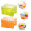 4 Pcs Storage Boxes with Lids Large Condiment Desktop Portable 11
