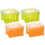 4 Pcs Storage Boxes with Lids Large Condiment Desktop Portable 6