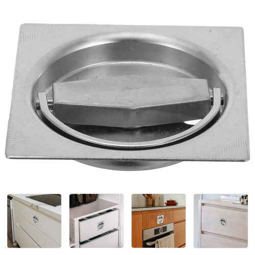Sliding Door Handle Flush Pull Finger Insert Fire Back Mount Cabinet 2