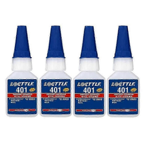 4pcs 20g Loctite 401 Instant Adhesive Bottle Stronger Super Glue Multi-Purpose