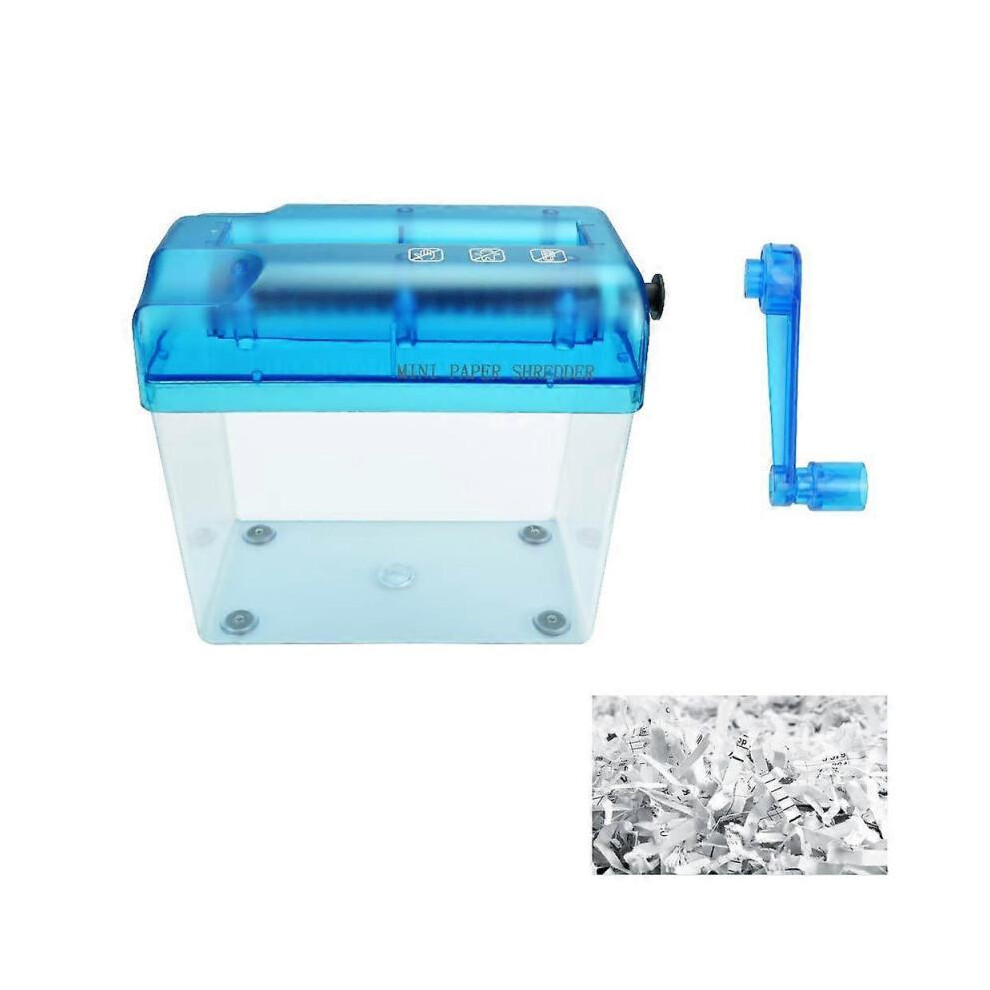 Manual Hand Paper Shredder, Hand Documents Shredder A6 Hand-Shredder Mini Shredder Desktop