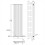 AICA (Single 1800x472mm, Black) Designer Oval Column Radiator Central Heating 3