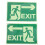 2 Sheets Glow-In-The-Dark Logo Evacuation Stickers Directional Sign 10