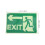 2 Sheets Glow-In-The-Dark Logo Evacuation Stickers Directional Sign 2