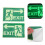 2 Sheets Glow-In-The-Dark Logo Evacuation Stickers Directional Sign 8