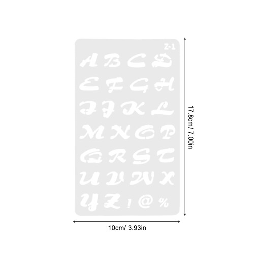 20 Pcs Letter Template Alphabet Drawing Templates Art Craft Stencils 1