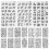 20 Pcs Letter Template Alphabet Drawing Templates Art Craft Stencils 9