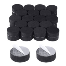 48Pcs Eva Flowerpot Foot Pads Black Non-Slip Round Plant Pot Cushions