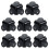 1Set Practical Black Iron Speaker Corner Protectors Durable Cover 6