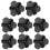 1Set Practical Black Iron Speaker Corner Protectors Durable Cover 1