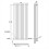 AICA (Single 1800x590mm, White) Designer Oval Column Radiator Central Heating 3