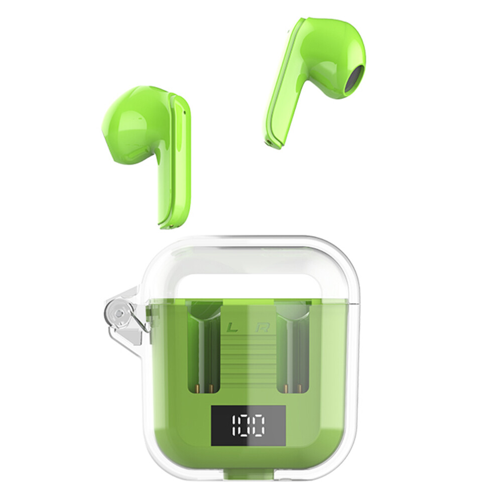 (Green) Headphones In-Ear Bluetooth-Compatible Earphones Green 6914273933931