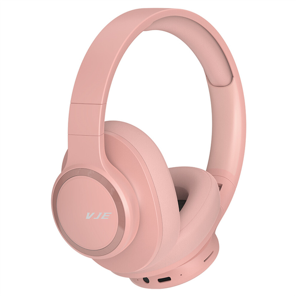 (Pink) Headphones Eless Headset Support Aux Tf Fm Pink 6914276504817