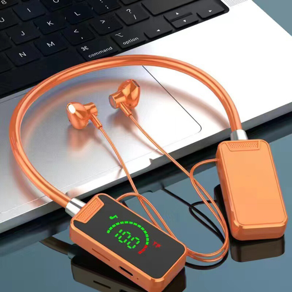 (Orange) Headphones usic Calling Earphone Support TF Card-image-OPC-PJFMXKV-NEW