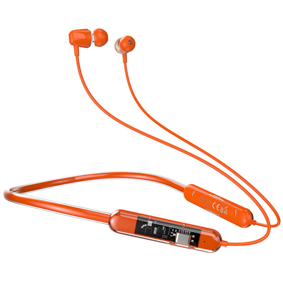 (Orange) Headphones Unning Wireless Stereo Music Earphone Orange 6914273274461