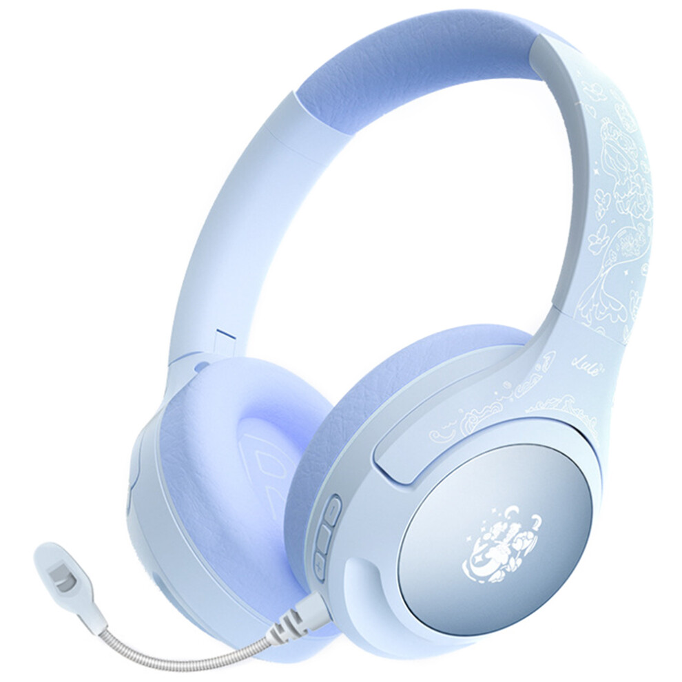 (Blue) Headphones Ireless Over-Ear Gaming Music Headset Blue 6914276762156