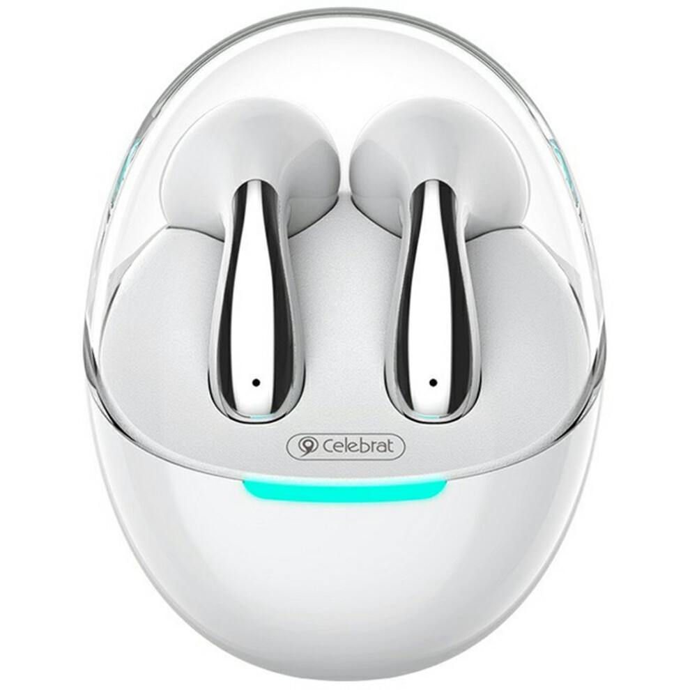 (White) Headphones H-Compatible 5.3 Earphones Hifi Sound White 6914273564227