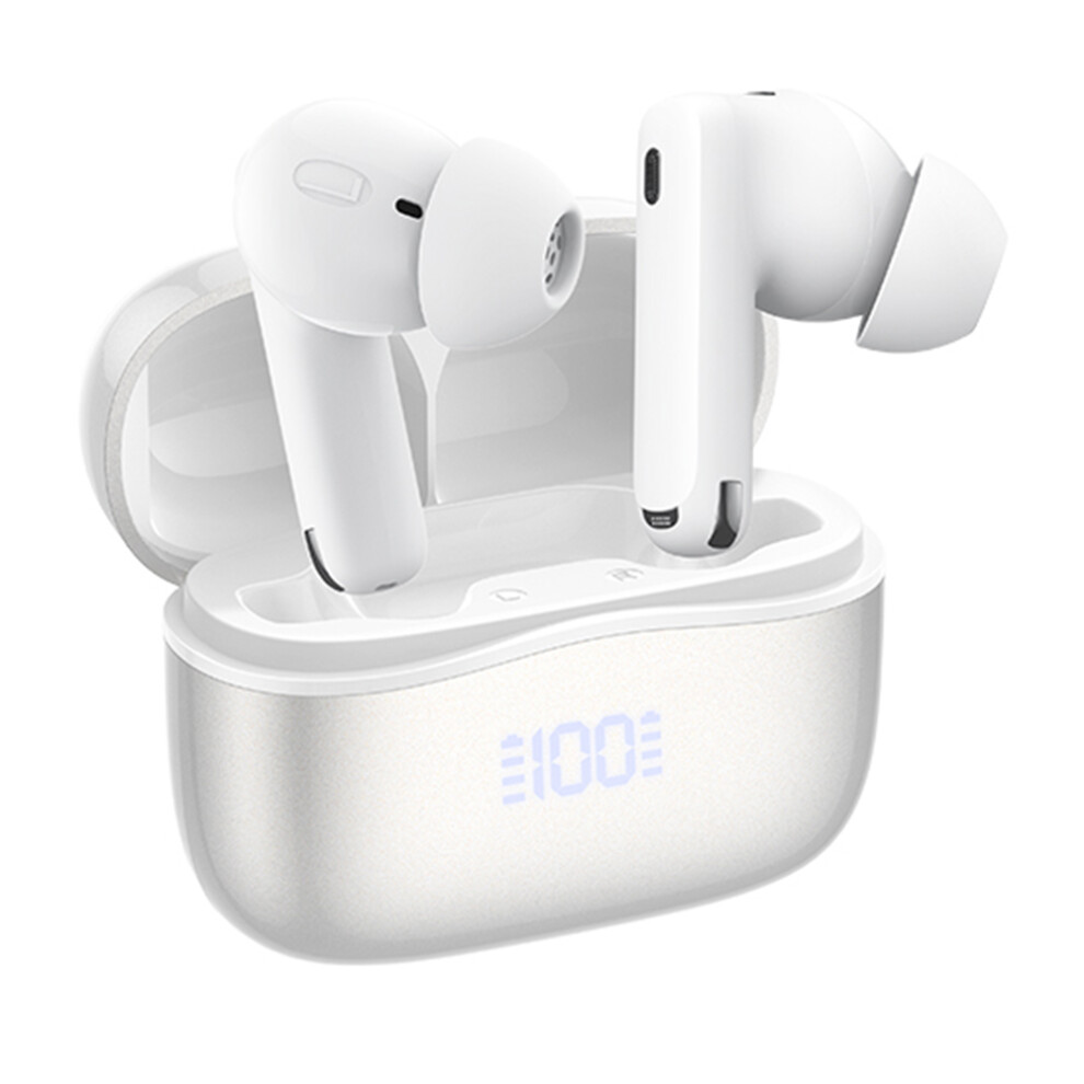 (White) Headphones Sound Bluetooth-Compatible Earphones White 6914277763466