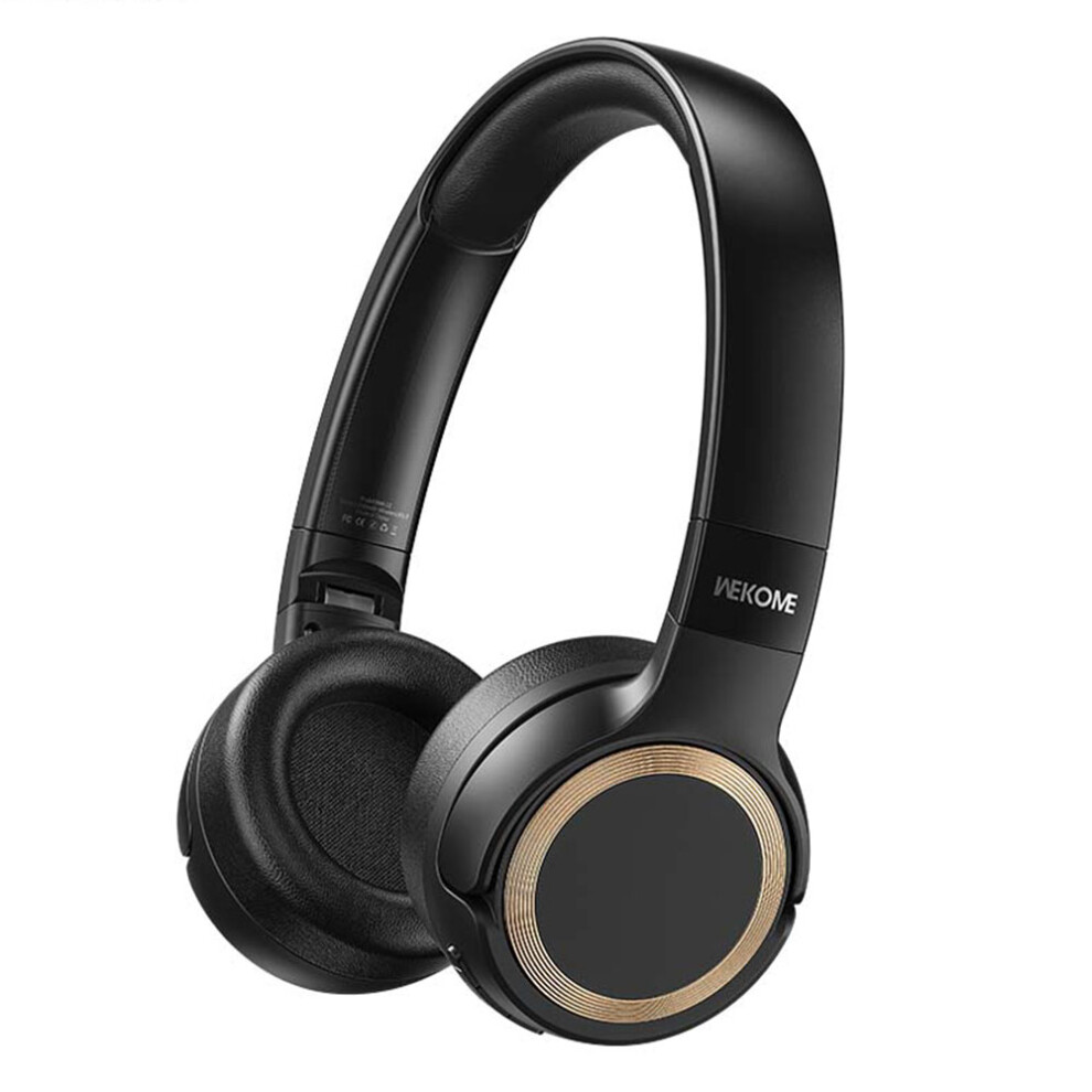 (Black) Headphones Less 40Mm Drivers Hi-Fi Sound Headset Black 6914276181940