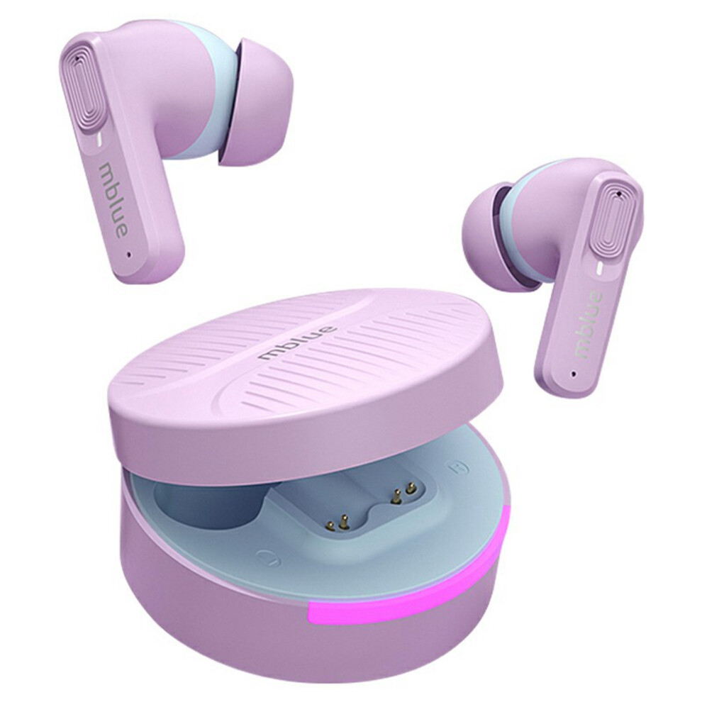 (Purple) Headphones Earbuds Low Latency Gaming Earphones Purple 6914273447520
