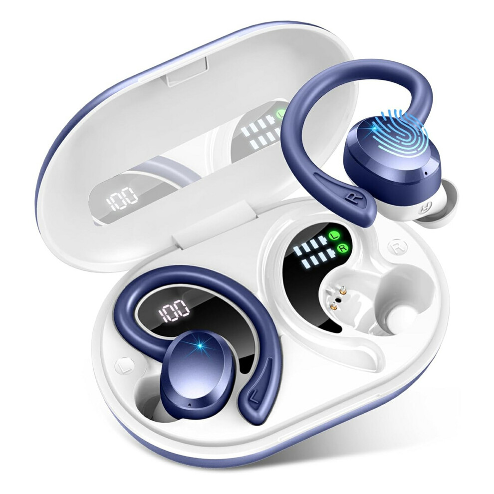 (Blue) Headphones Ng Stereo Headphones Wireless Earbuds Blue 6914274862162