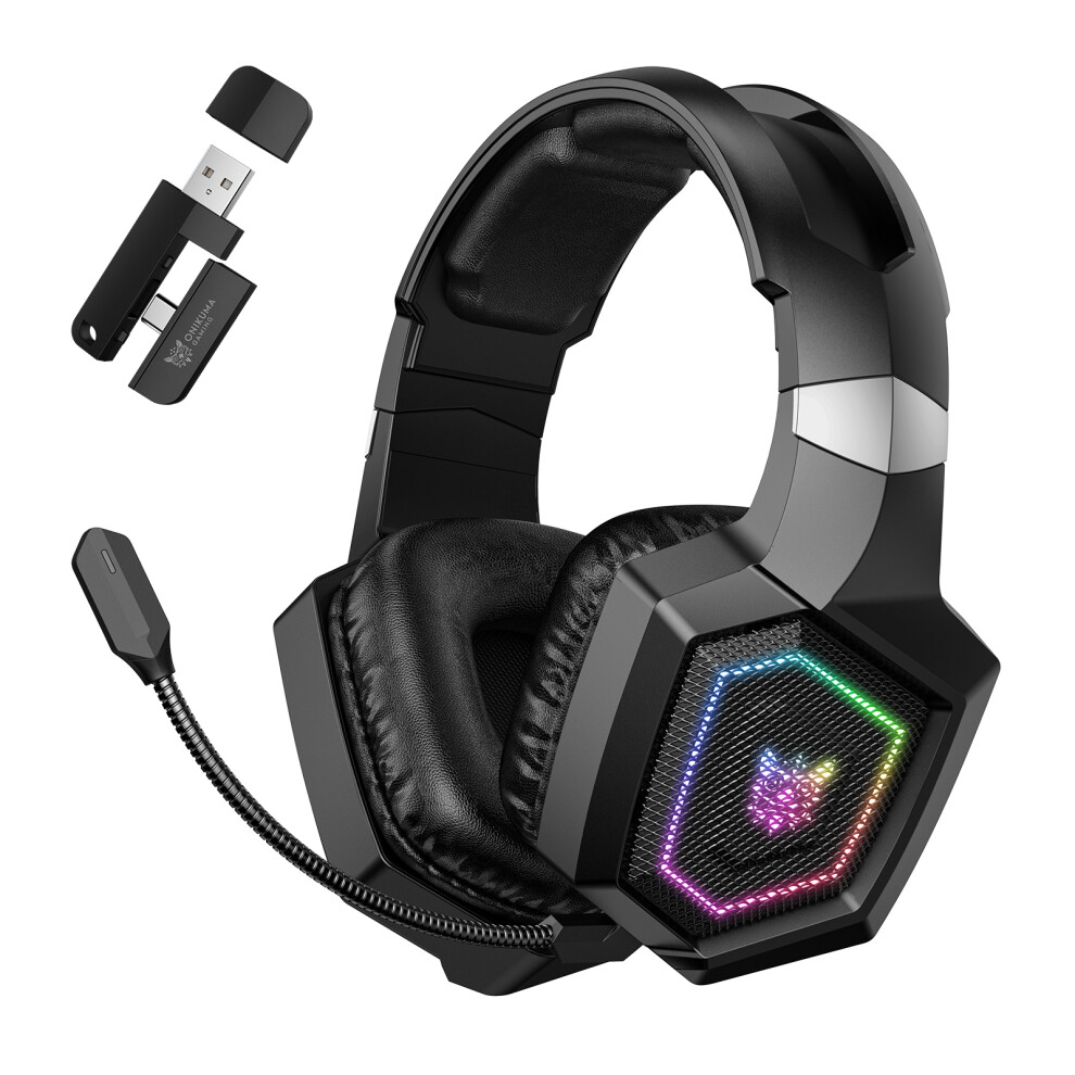 (Black) Headphones Sound Bluetooth-Compatible Headphones Black 6914279873057