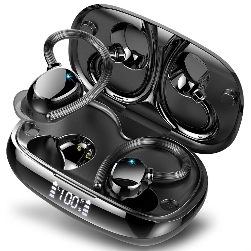 (Black) Headphones Tible Headphones Hifi Sound Earphones Black 6914276118274
