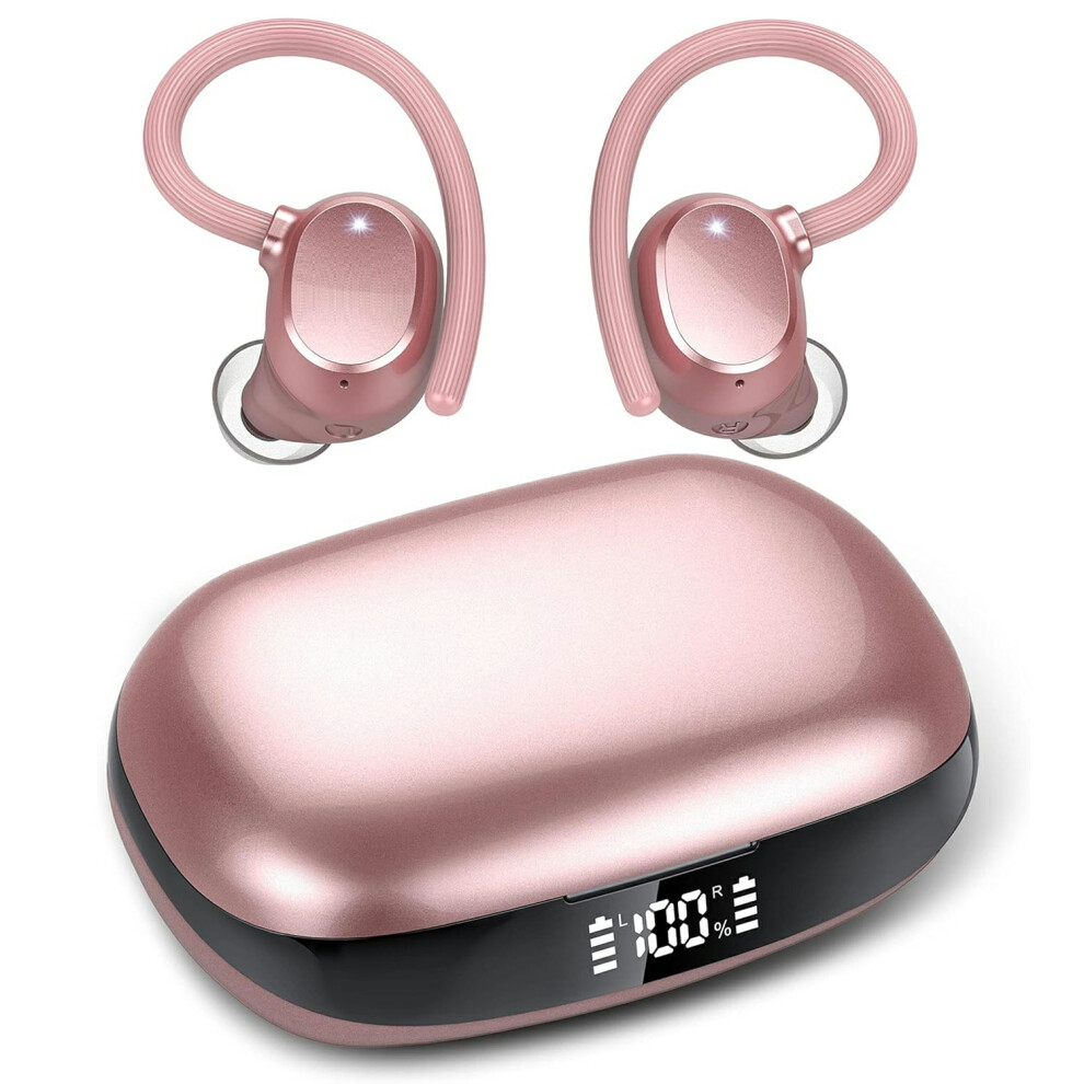 (Pink) Headphones Tible Headphones Hifi Sound Earphones Pink 6914274552759
