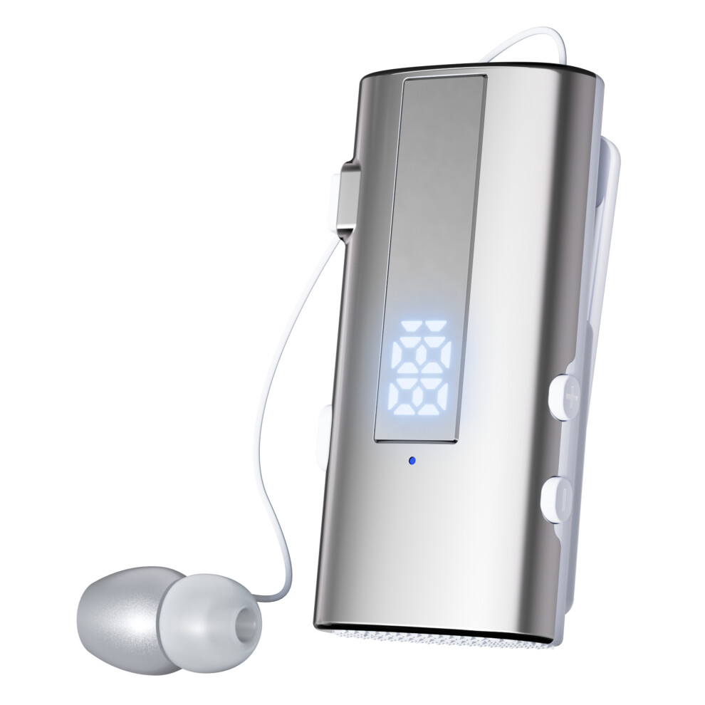 (Silver) Headphones Eadset Single Microphone 50H Playtime Silver 6914271869553
