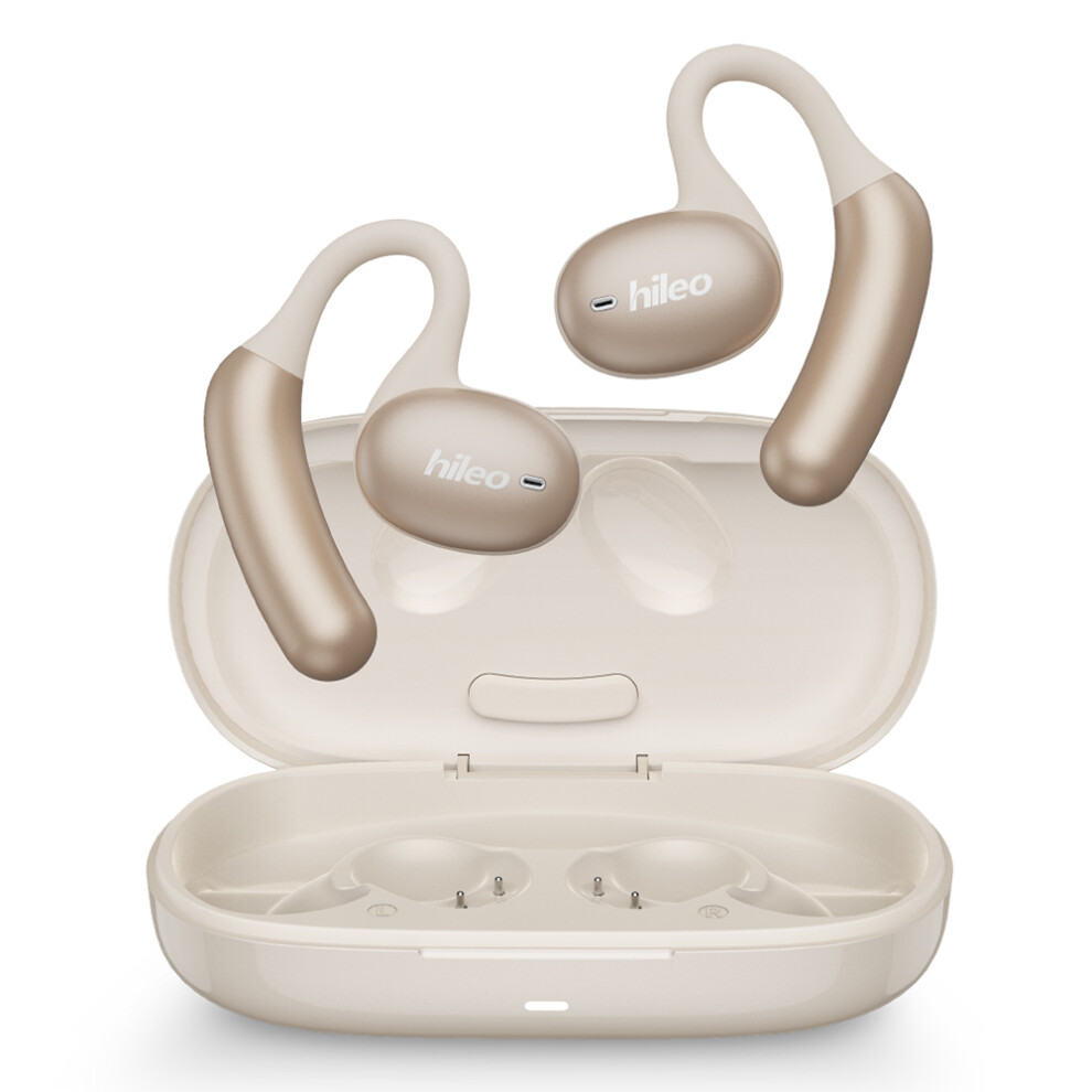 (Beige) Headphones Uction Bluetooth-Compatible Earphones Beige 6914276127870