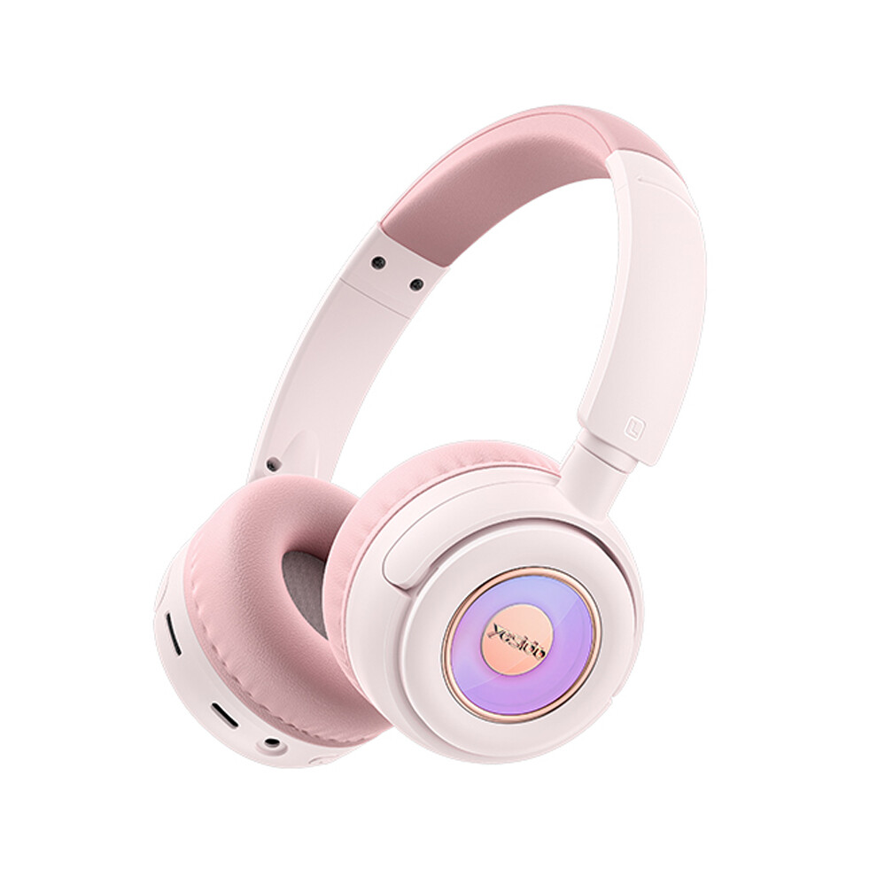 (Pink) Headphones Adphone Children Head-Mounted Headset Pink 6914271667777