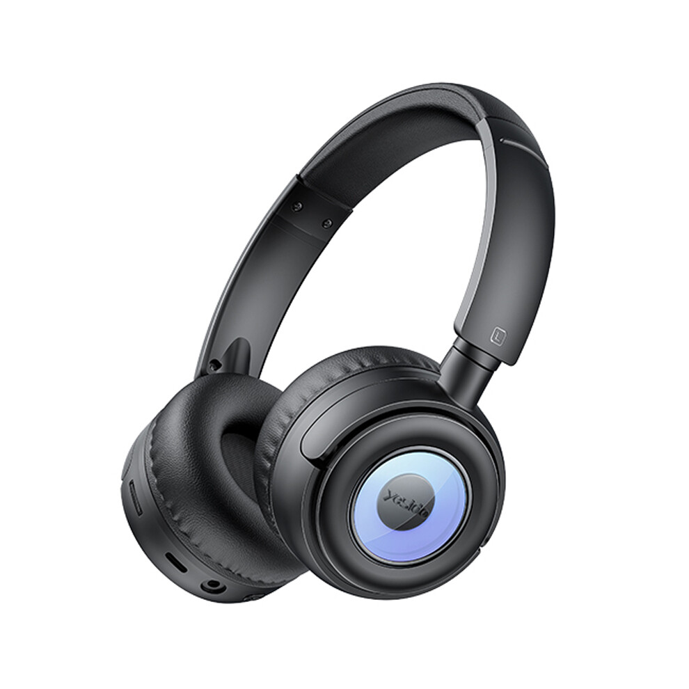 (Black) Headphones Adphone Children Head-Mounted Headset Black 6914277648558