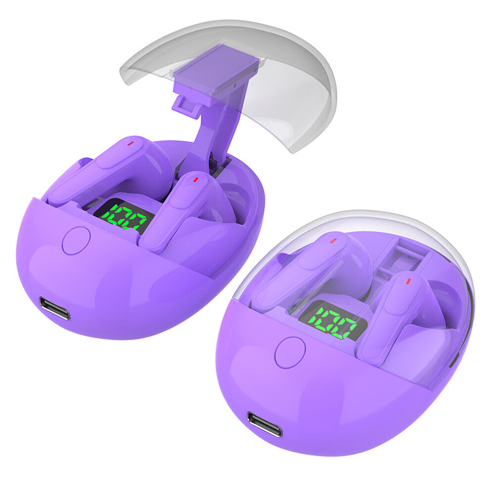 (Purple) Headphones Ss Headphones Touch Control Earphones Purple 6914271386135