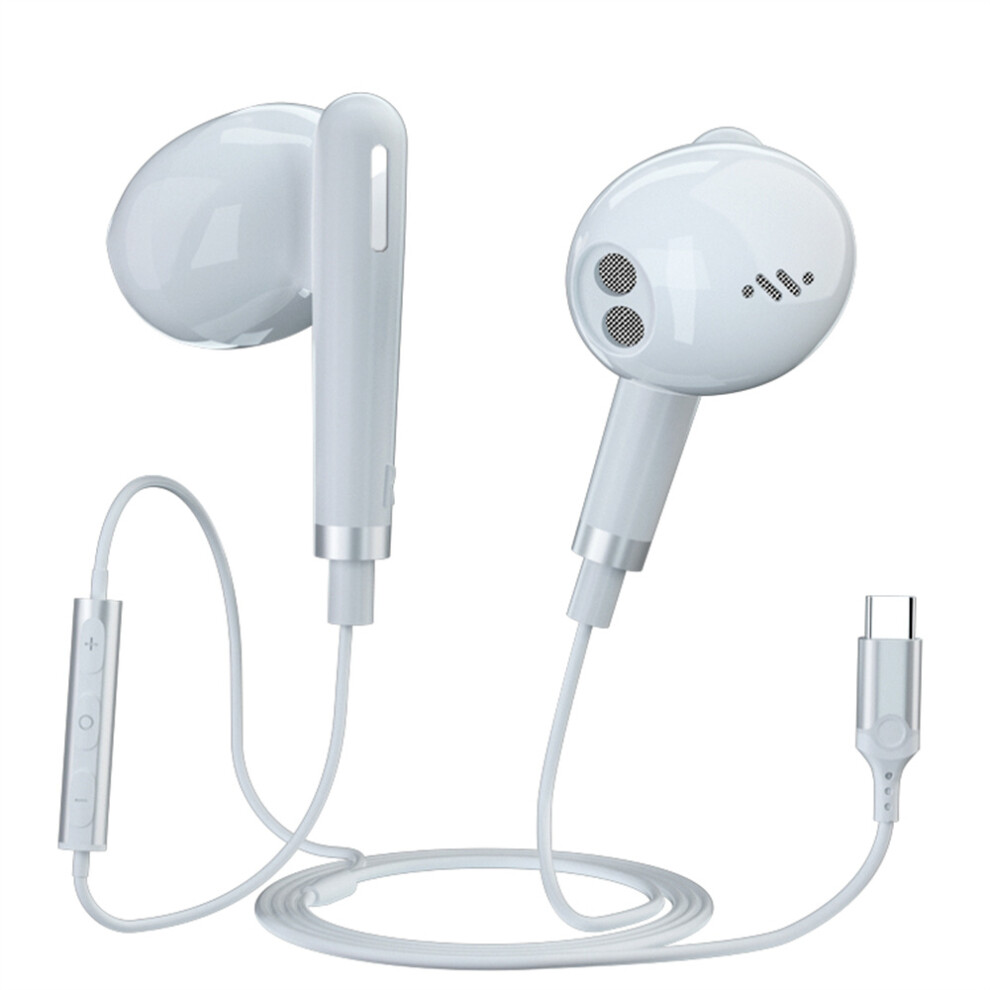 (White) Headphones Set With Built-In Mic, Analog Version White 6914278957413