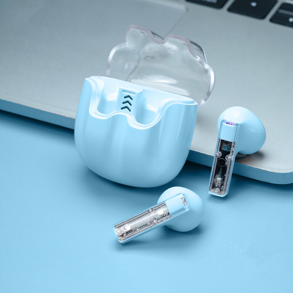 (Blue) Headphones One Noise Reduction Wireless Headset Blue 6914275161288