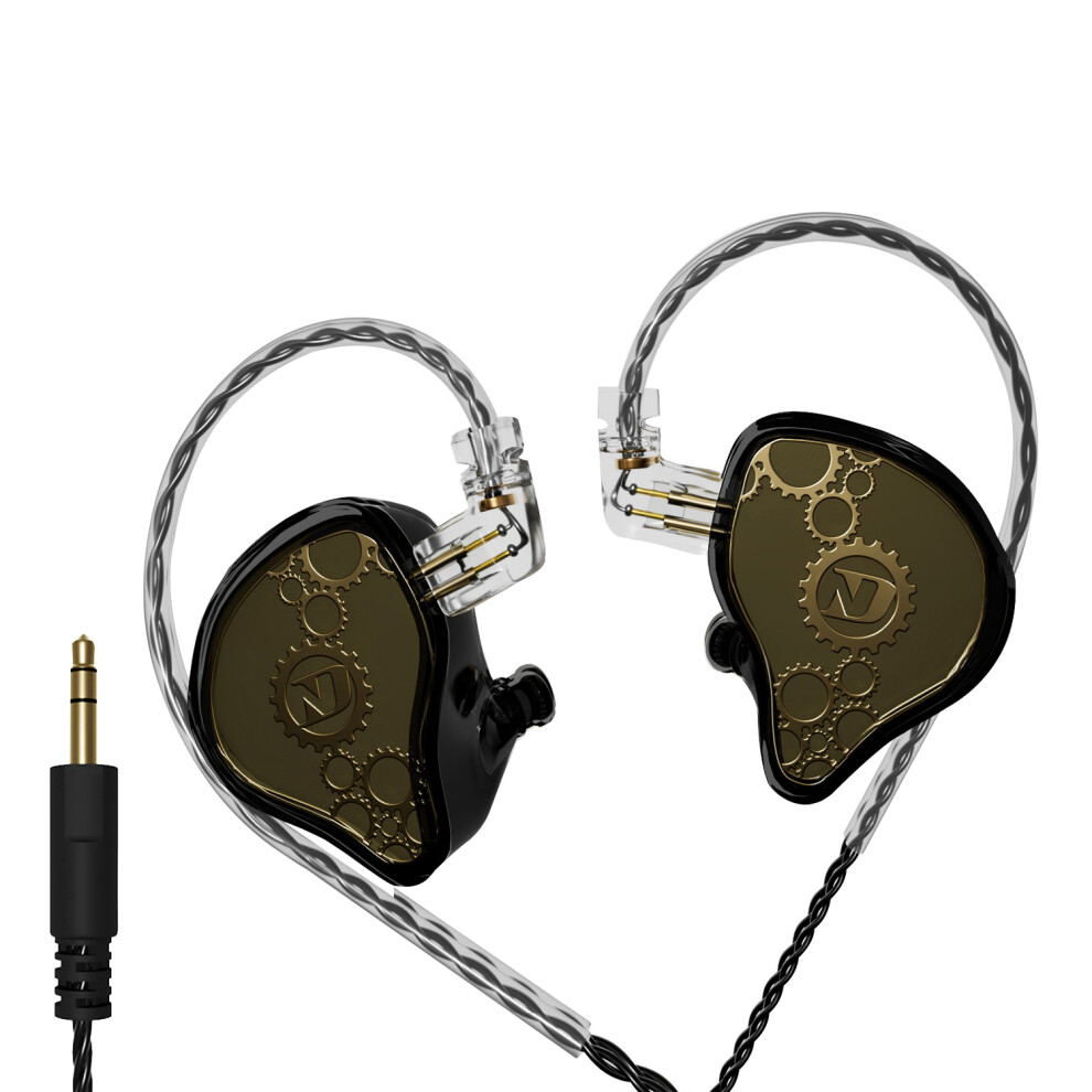 (Black) Headphones Industrial In-Ear Earphones (No Mic) Black 6914277083038