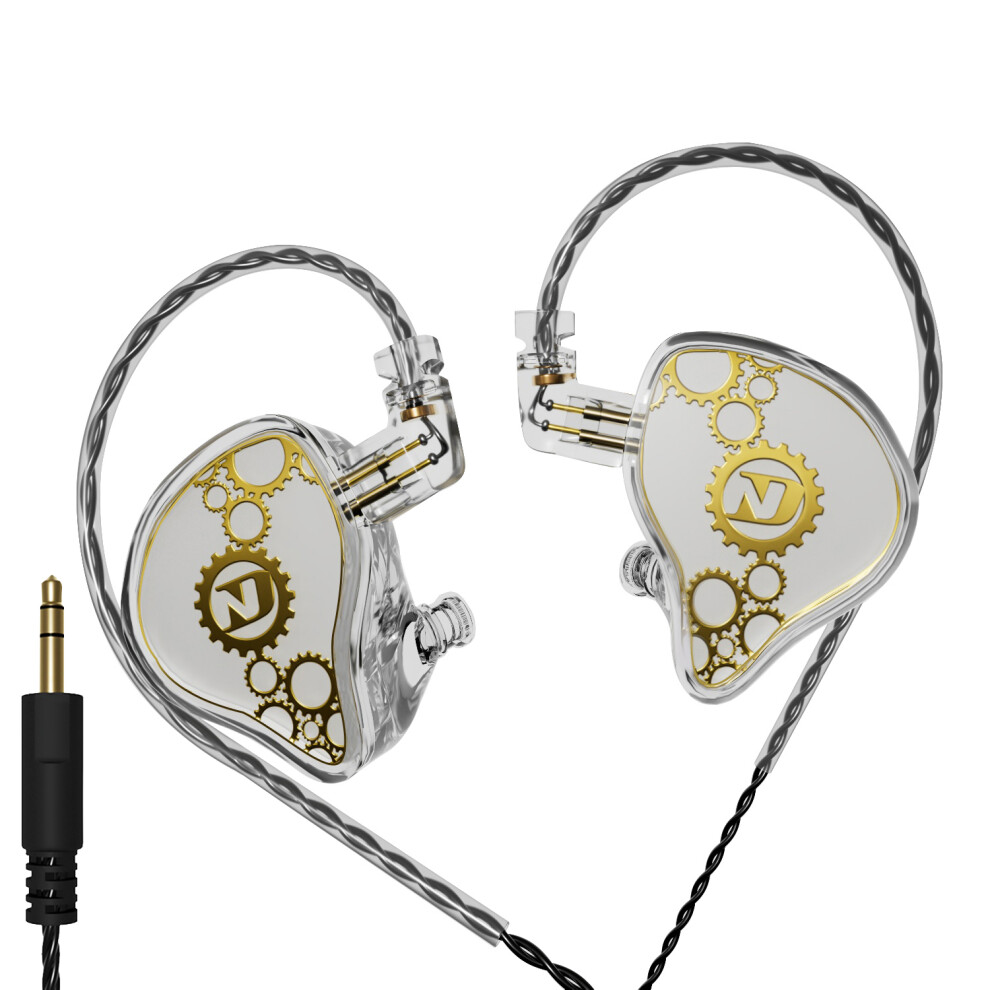 (White) Headphones Industrial In-Ear Earphones (No Mic) White 6914271724104