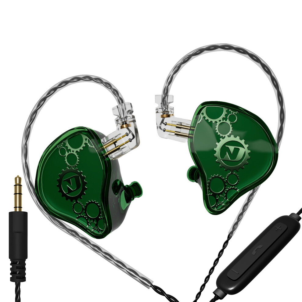(Green) Headphones Ndustrial In-Ear Earphones (With Mic) Green 6914279006691