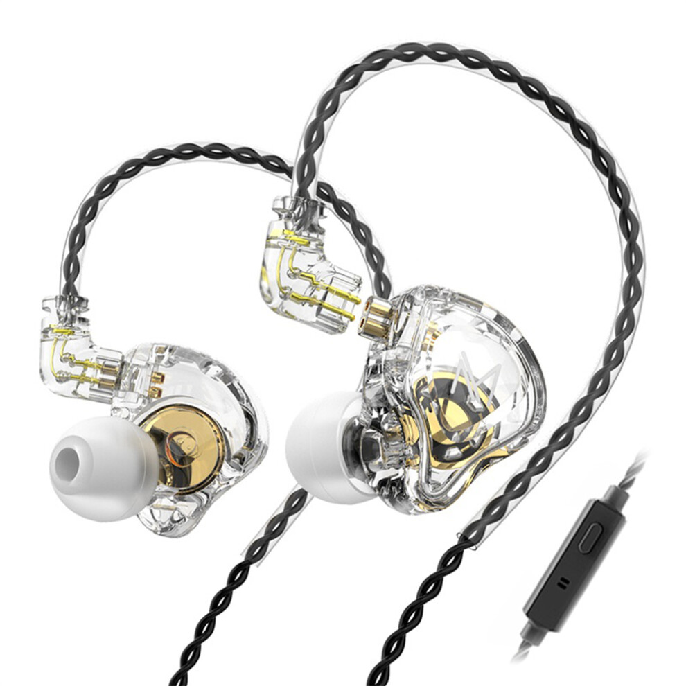 (White) Headphones Sports Earphone, 3.5Mm Wire With Mic White 6914275920915