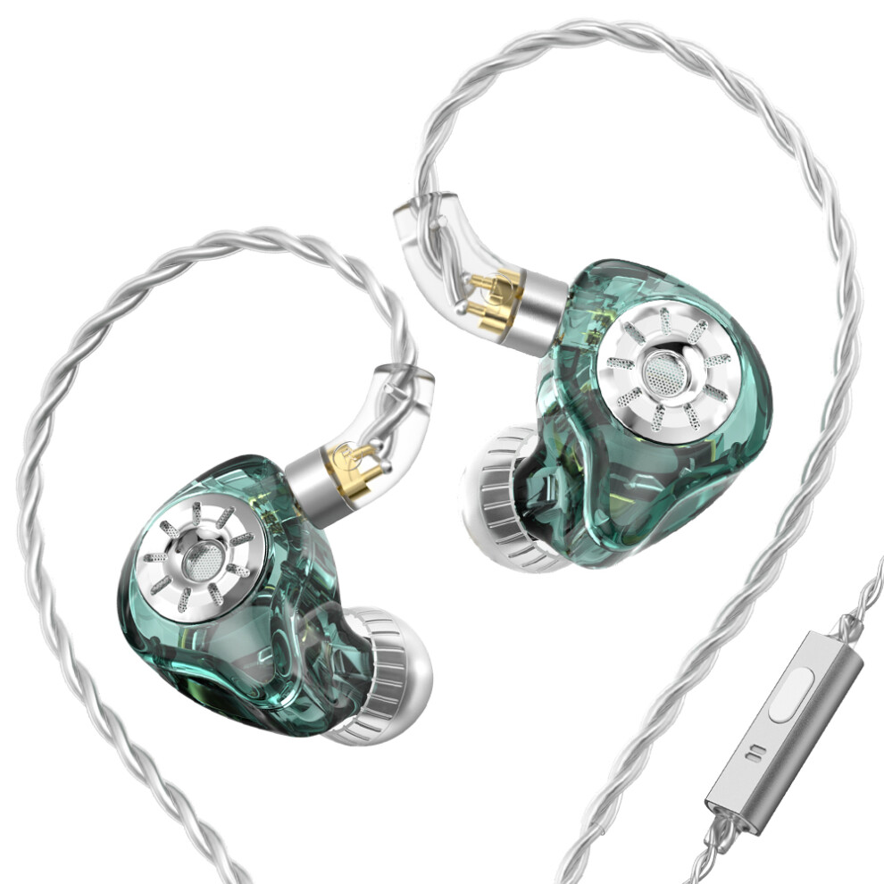(Green) Headphones E Hifi Music Tunable Headset With Mic Green 6914274176122