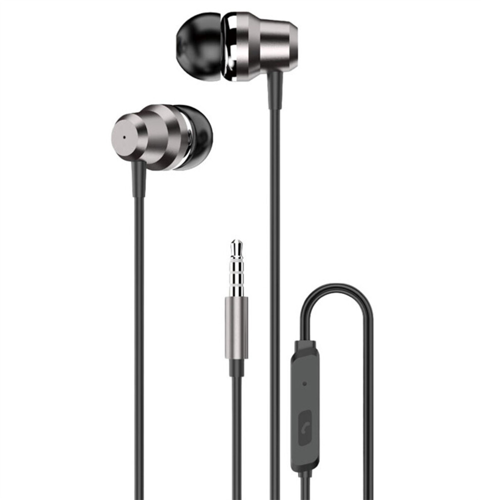 (Black) Headphones In-Ear Earbuds For Smartphone Laptop Black 6914273675961