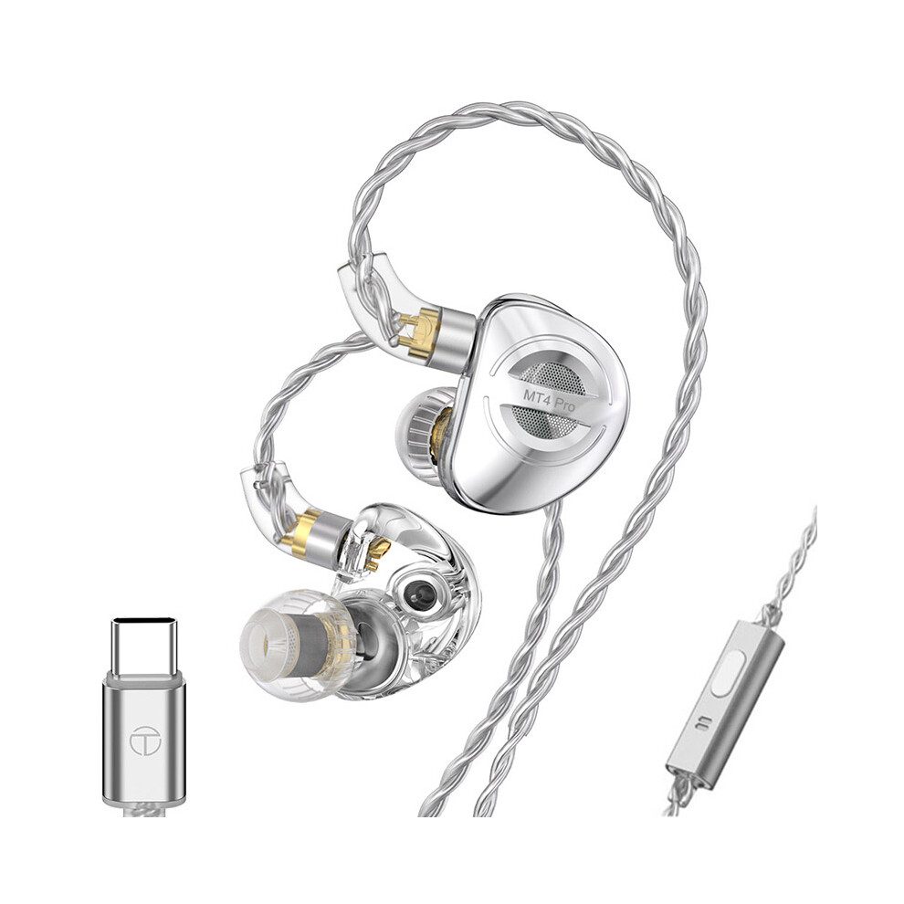 (Silver) Headphones River Hifi Monitor Headphone With Mic Silver 6914278954238