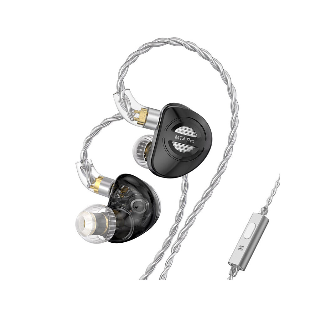 (Black) Headphones River Hifi Monitor Headphone With Mic Black 6914277775773